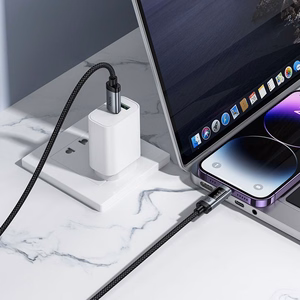 Hoco U148 datakaapeli digitaalisella näytöllä USB C - Lightning PD 27W 1,2 m musta