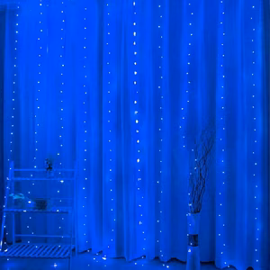 LED CURTAIN (100 LED LAMPS) 3Mx1M BLUE