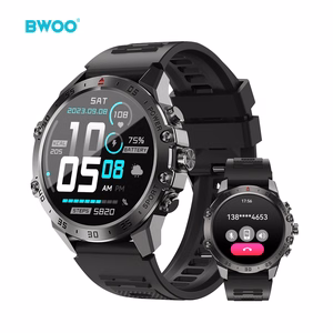 BWOO älykello WA-08 1.43” AMOLED musta