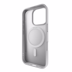 Puro Gradient MagSafe silikonisuoja iPhone 16 Pro - hopea
