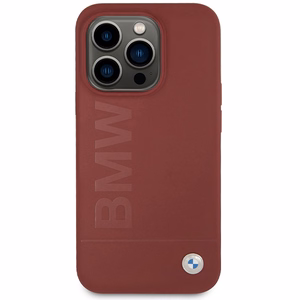 BMW Silikoninen Big Logo MagSafe Suojakuori iPhone 15 Pro:lle - punainen