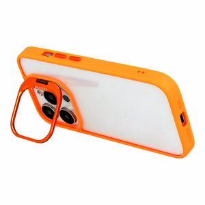 Tel Protect Kickstand Suojakuori + kameran lasi (linssi) iPhone 15 Pro Maxlle oranssi