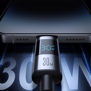 Joyroom S-A16 Pro Prism Series 30W USB-C - Lightning Kaapeli näytöllä 1.2m - Musta