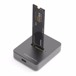 SSD yksipaikkinen telakka M.2 SATA/NVME, USB-A, USB-C