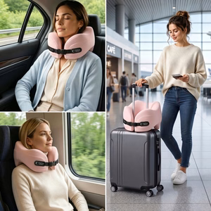 Tech-Protect ComfortRest -matkaniskatyyny – vaaleanpunainen