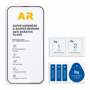 Tempered glass for iPhone 17 PRO MAX Blue Star 5D AR black