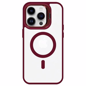 Tel Protect Kickstand MagSafe Suojakuori iPhone 13 Prolle burgundinpunainen