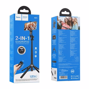 Hoco Selfie Stick Jalusta Langattomalla Kaukosäätimellä K21 Musta