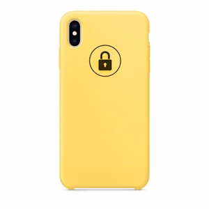 Puhelimen Suojakuori Silicone Case iPhone X (XS) / Canary Yellow / pakkauksessa