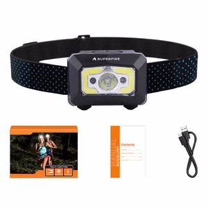 Superfire X30 otsavalaisin, 340 lm, USB, 5 tilaa, 130 m