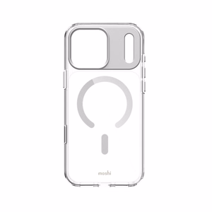 Moshi iGlaze MagSafe suojakuori iPhone 17 Pro Max -laitteelle, Luna Silver -värinen