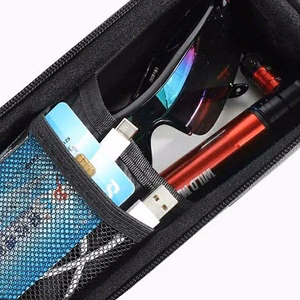 WILDMAN matkalaukku polkupyörän rungolle vetoketjulla, 1L (4 "- 7"), XS2, musta
