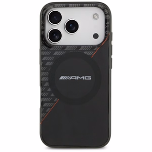 Mercedes AMG IML Double Layer Rhombs -suojakuori laitteelle iPhone 18 Pro / 17 Pro, MagSafe-yhteensopiva – musta ja punainen