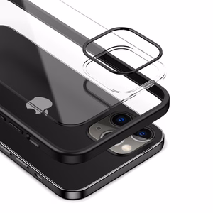 Crong Clear Cover suojakuori laitteelle iPhone 12 Pro Max, musta