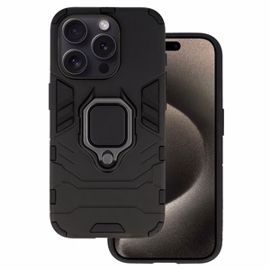 Ring Armor Suojakuori iPhone 15 Pro Max:lle - musta