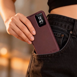 Tech-Protect Smart Lompakko Suojakuori Samsung Galaxy S26:lle burgundinpunainen