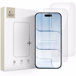 Tech-Protect Glass Fit+ 2-pack karkaistu lasi iPhone 17 Air:lle - läpinäkyvä