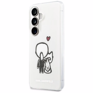 Karl Lagerfeld suojakuori IML Karl ja Choupette MagSafe Samsung Galaxy S26:lle läpinäkyvä