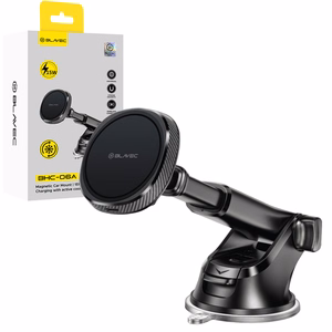 Blavec autoteline BHC-06A 15W magneettinen induktiolatauksella ja aktiivijäähdytyksellä tuulilasiin ja kojelautaan (BHC06A-MWIB) musta