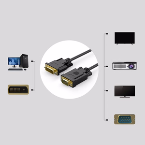 Orico XD-DITV DVI 24+1–VGA, Full HD-kaapeli, 5 m – musta