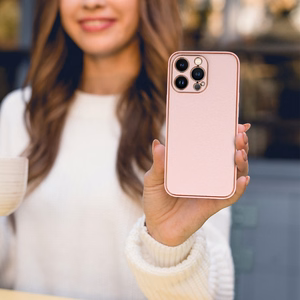 Tel Protect Luxury Suojakuori iPhone 14 Pro:lle vaaleanpunainen