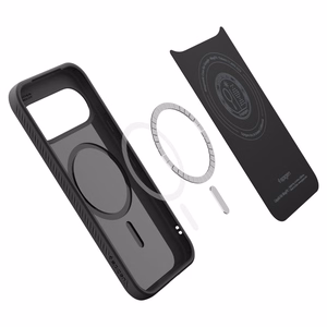 Spigen Liquid Air Mag MagSafe -suojakuori Google Pixel 11 -mallille, mattamusta