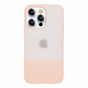 Kingxbar Plain Series kotelo kansi iPhone 13 Pro Max silikoni kansi vaaleanpunainen