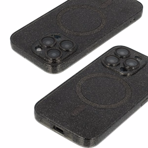 Glitter MagSafe Suojakuori Samsung Galaxy S24 FE:lle musta kirkas
