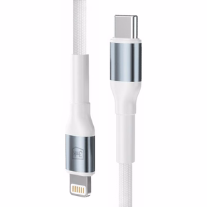 3mk Hyper Cable N-SERIES USB-C / Lightning -kaapeli 3m PD 3.0 9V/3A 27W valkoinen