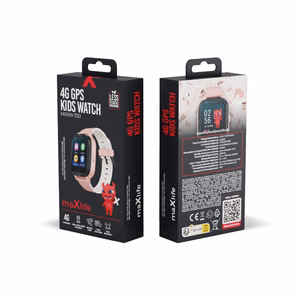 Lasten älykello Maxlife Smartwatch 4G MXKW-350 GPS WiFi pinkki