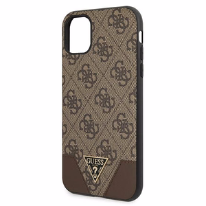 Guess 4G Triangle Collection suojakuori iPhone 11 6.1" / Xr 6.1":lle - ruskea