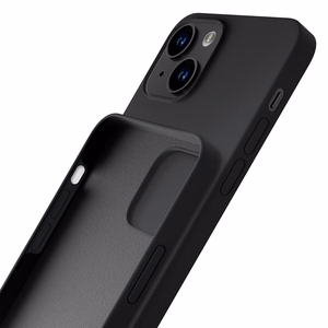 iPhone 14 Plus 3mk Silicone Case -sarja - musta