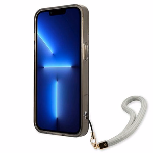 Guess GUHCP13SHTSGSK iPhone 13 mini 5.4" musta/musta kovakotelo Läpikuultava Stap