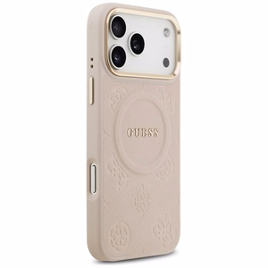 GUESS Suojakuori IPHONE 17 Pro Max MagSafe GUHMP17XPSAMSECP (PU W/ Peony Hot Stamp) vaaleanpunainen