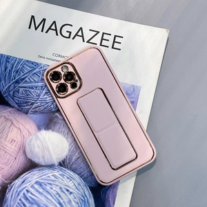 Uusi Kickstand Case tapauksessa iPhone 13 Pro jalusta vaaleanpunainen
