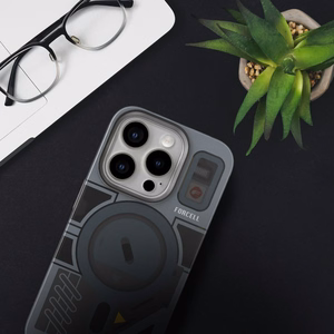Suojakuori iPhone 16 PLUS:lle Forcell F-Protect Levels Dual Layer 4D MagSafe-yhteensopiva Military Drop-Test cyber grey