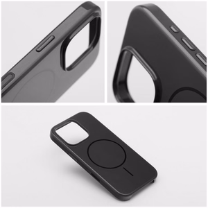 Suojakuori iPhone 17:lle Glossy Mag Cover yhteensopiva MagSafe:n kanssa musta