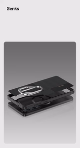 Benks Montage Magnetic Armor Pro Kevlar Metal Frame 600D+1500D Suojakuori Samsung Galaxy S26 Ultra musta