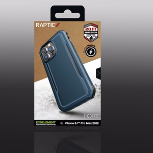 Raptic X-Doria Fort Case iPhone 14 Pro Max MagSafe panssaroitu sininen suojus