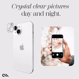 Case-Mate Sparkle Lens Protector tempered-glass camera-lens protector for iPhone 15 / 15 Plus, Twinkle pattern