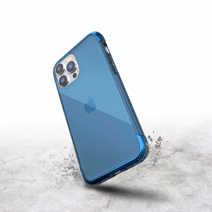 Raptic X-Doria Air kotelo iPhone 14 Pro panssaroitu kansi sininen