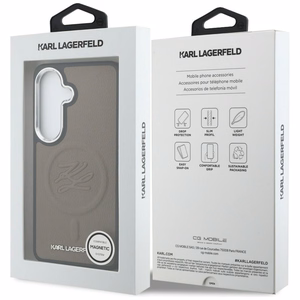 Karl Lagerfeld Embossed Ring Initials MagSafe Case for Samsung Galaxy S26+ - Brown