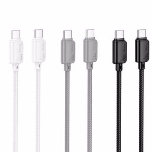 Kaapeli USB-C - USB-C Hoco 3A 60W 1 m X113 valkoinen