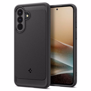 Spigen Rugged Armor -suojakuori Samsung Galaxy A37 5G:lle - musta