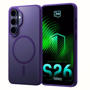 Samsung Galaxy S26+ – 3mk Smoke MagCase violetti puhelimen suojakuori