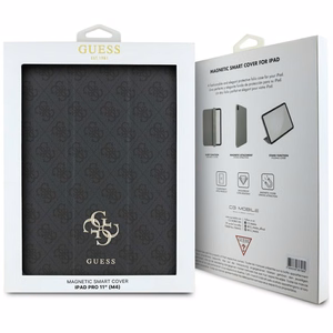 Guess GUFC11PM24PS4SGK iPad Pro 11" 2024 Musta/Musta Magneettinen 4G Big Logo