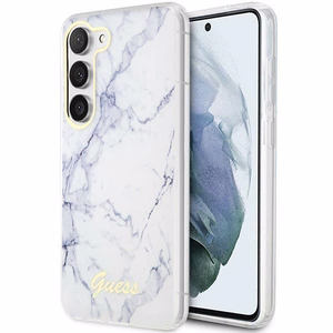 Guess GUHCS23MPCUMAH S23+ S916 valkoinen/valkoinen kovakuori Marble