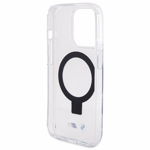 BMW Ring Stand M Collection MagSafe Suojakuori iPhone 15 Pro:lle - läpinäkyvä