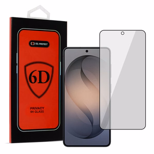 Tel Protect Full Glue 6D Privacy Tempered Glass for SAMSUNG GALAXY S26 PLUS BLACK (with fingerprint unlock)