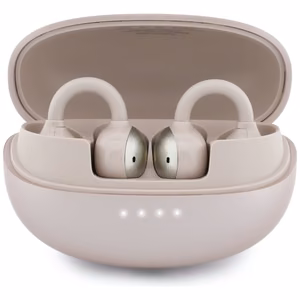 Wireless earphones OWS Guess Metalic Finish Electropated Parts Classic Logo pink